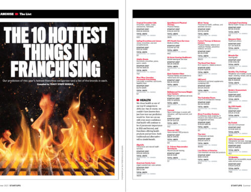 Entrepreneur Magazines “10 HOTTEST THINGS IN FRANCHISING”